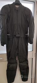 Tuta Dainese di pelle nera TG 52 da uomo