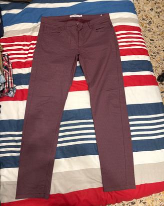 Pantaloni viola slim fit
