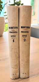 MORTARA, Procedura civile, 1 e 2, pubb. 1906