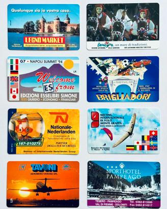 Lotto 22 schede telefoniche SIP anni 90 nuove