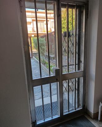 Portoncino ingresso doppia anta alluminio e vetro