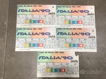 Matrici biglietti coppa del mondo italia 90