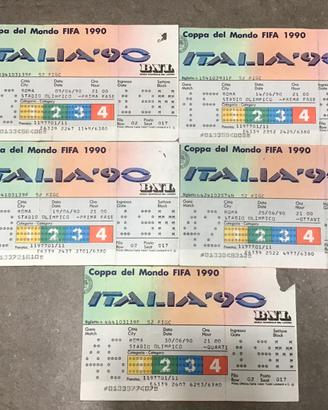 Matrici biglietti coppa del mondo italia 90