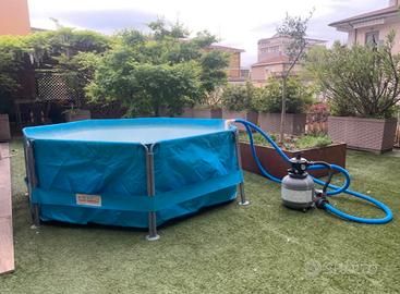 Piscina new plast + filtro dell’acqua