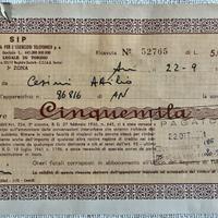 Documento antico della SIP del 1971 - telefonia