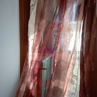 2 tende marrone di organza