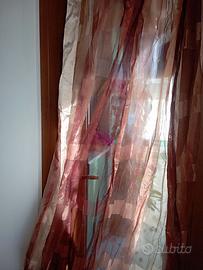 2 tende marrone di organza