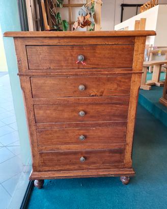 Cassettiera tinta noce