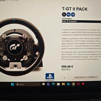 Thrustmaster T GT II base + volante perfetti. 