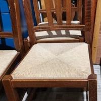 Codice: 228790 SET 4 SEDIE CON SEDUTA IMPAGLIATA