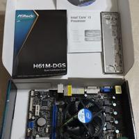 Scheda madre +processore intel + dissipatore + ram