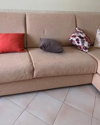 Divano letto con penisola 