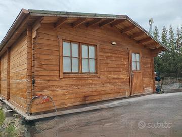 Casetta in legno 36mq con impianto elettrico
