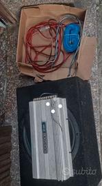 Sub woofer e amplificatore 