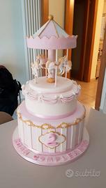 Torta finta scenografica