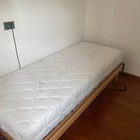 Letto Singolo con Rete Motorizzata Materasso