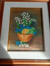 quadro  fiori mughetto