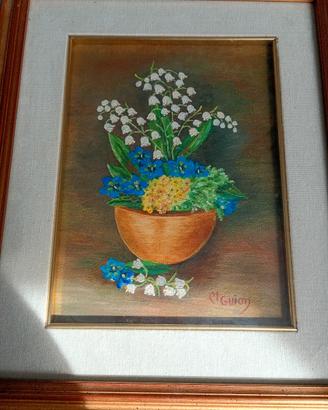 quadro  fiori mughetto