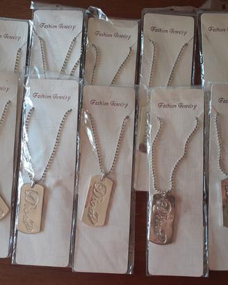 10 collanine  medaglietta Diva - Fashion Jewelry