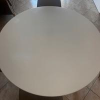tavolo in legno bianco rotondo