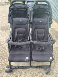 Passeggino doppio holalá twin chicco nero