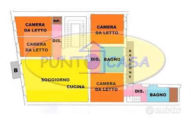 Appartamento con 4 camere da letto in centro stori