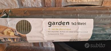 Recinzione Giardino in PVC  1 x 3. verde scuro.