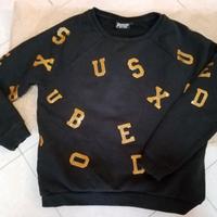 BOXEUR DES RUES Felpa girocollo S Nera/oro