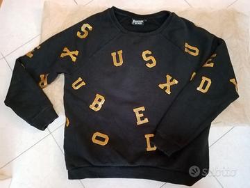 BOXEUR DES RUES Felpa girocollo S Nera/oro