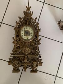 ANTICO PENDOLO E 2 APPLIQUE