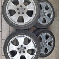 4 cerchi Audi A3 con gomme 225 45 R17 Michelin 