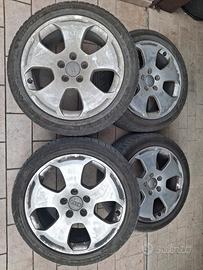 4 cerchi Audi A3 con gomme 225 45 R17 Michelin 