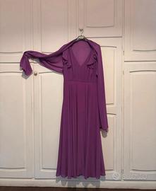 Abito cerimonia donna color viola ametista
