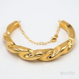 Bracciale rigido in oro giallo 18 kt D.59