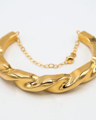 Bracciale rigido in oro giallo 18 kt D.59