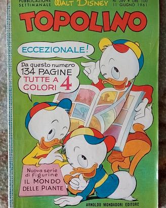 TOPOLINO 289 - 11 giugno 1961 - Con BOLLINO