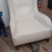 Poltrona in pelle