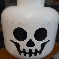 testa scheletro contenitore lego 