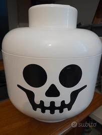 testa scheletro contenitore lego 