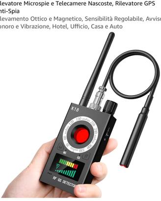 Rilevatore Microspie e Telecamere Nascoste K18