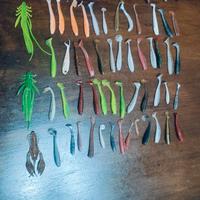 esche pesca artificiali gomme light spinning 