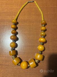 COLLANA DI AMBRA RUSSA
