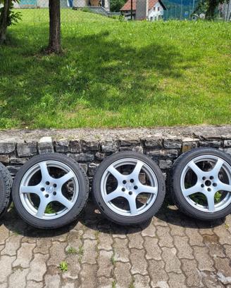 5 cerchi fox racing e 4 pneumatici 205/45 R16