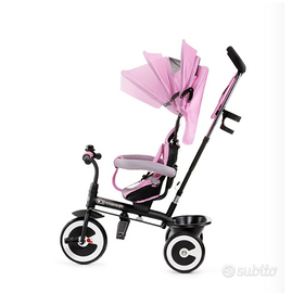 Triciclo Kinderkraft Aston Pink – evolutivo 3in1