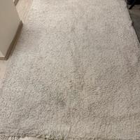 Tappeto grande cm200x300 bianco a pelo lungo