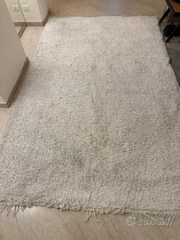 Tappeto grande cm200x300 bianco a pelo lungo