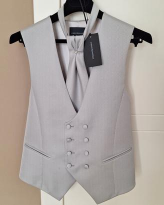 Pignatelli gilet doppio petto + cravattone  t. 46