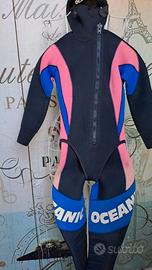 Muta Oceanic 5 mm taglia XS – usata – zip OK