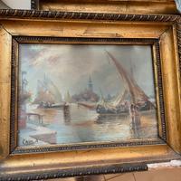 Lotto quadro veduta di Venezia
