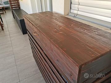 Mobile condizionatore. Predisposto cucina a gas